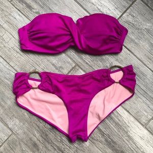 EUC gorgeous VS Bikini - 36B Top and Medium bottom